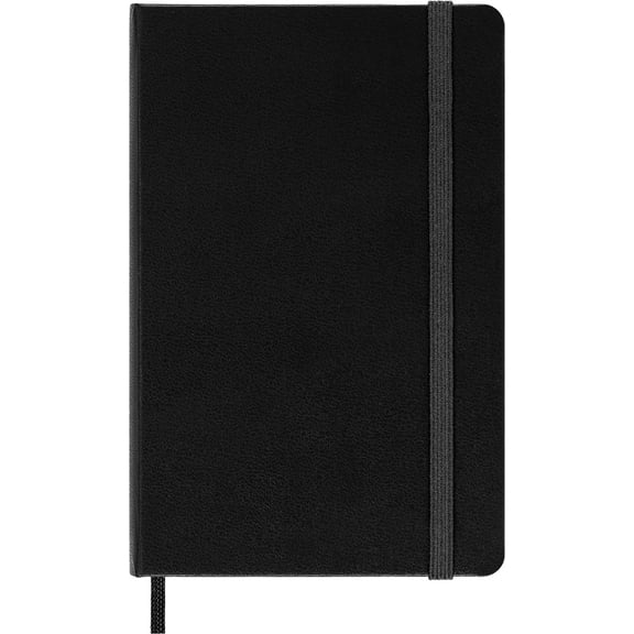 Moleskine Classic Notebook, Hard Cover, Pocket (3.5" x 5.5") Squared/Grid, Black, 192 Pages