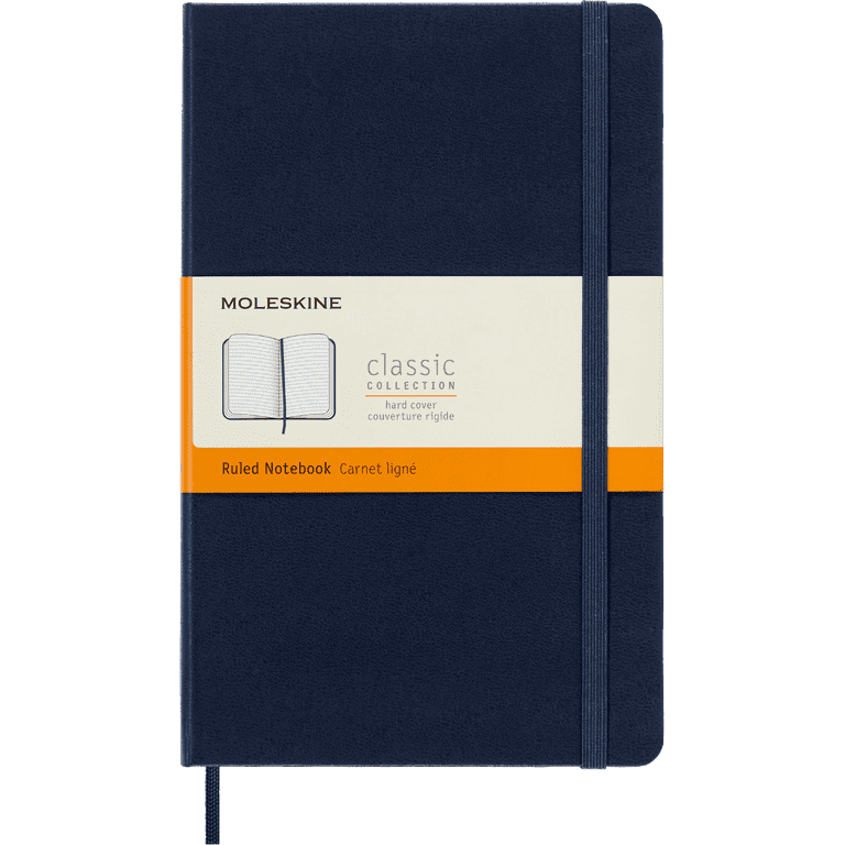 MOLESKINE Classic ハードカバーNotebook A5 Moleskine Large Classic Notebook Sapphire Blue Ruled A5