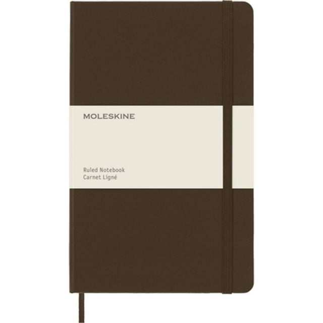 Moleskine Classic Notebook, Large, Ruled, Woodland Brown, Hard Cover (5