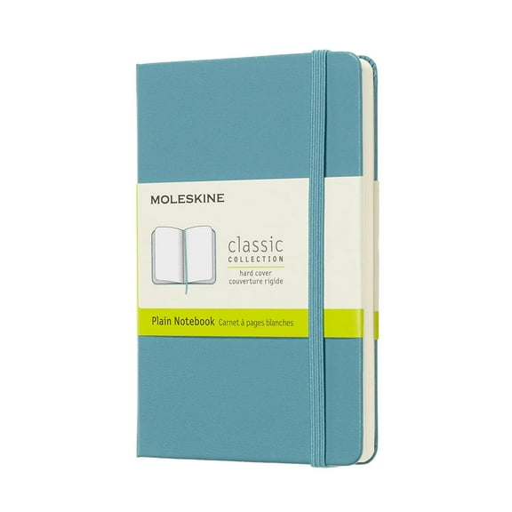 Moleskine Classic Notebook, Pocket, Plain, Blue Reef, Hard Cover (3.5 X 5.5) (Other)