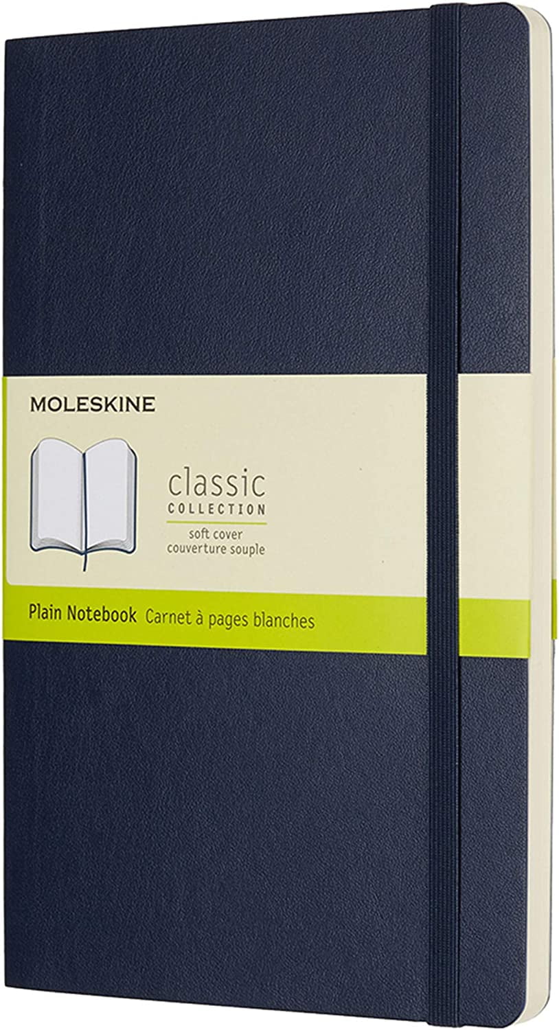 Moleskine Classic Notebook, Soft Cover, Large (5 x 8.25") Plain/Blank