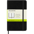 thumbnail image 1 of Moleskine Classic Notebook, Soft Cover, Plain, Pocket (3.5" x 5.5"), Black, 1 of 7
