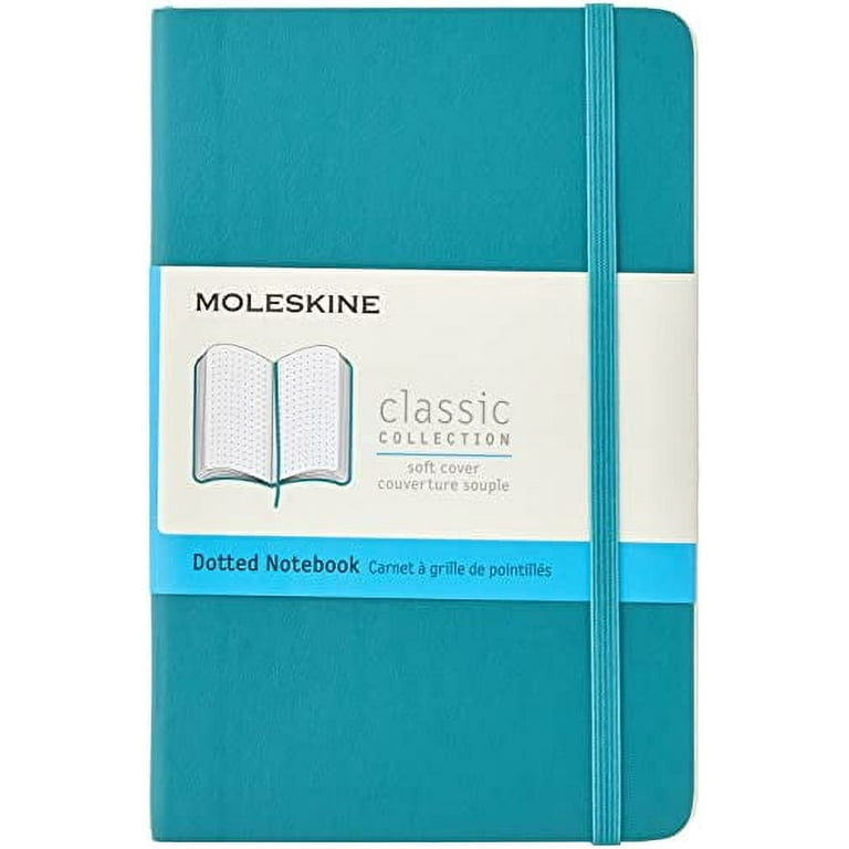  Moleskine Classic Notebook, Soft Cover, Pocket (3.5 x 5.5)  Dotted, Reef Blue, 192 Pages : Moleskine: Everything Else