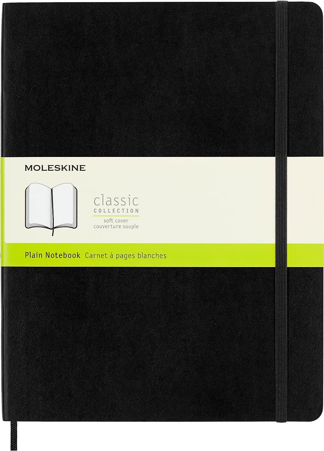 Moleskine Classic Notebook, Soft Cover, XL (7.5 x 9.5") Plain/Blank