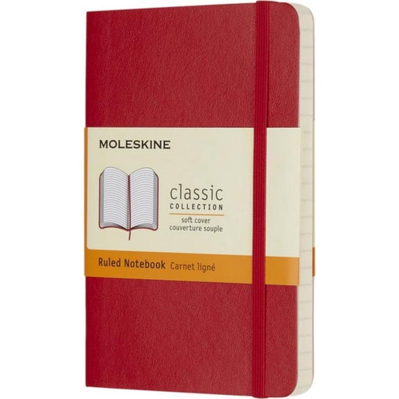 Moleskine Classic Pocket Soft Cover Ruled Notebook