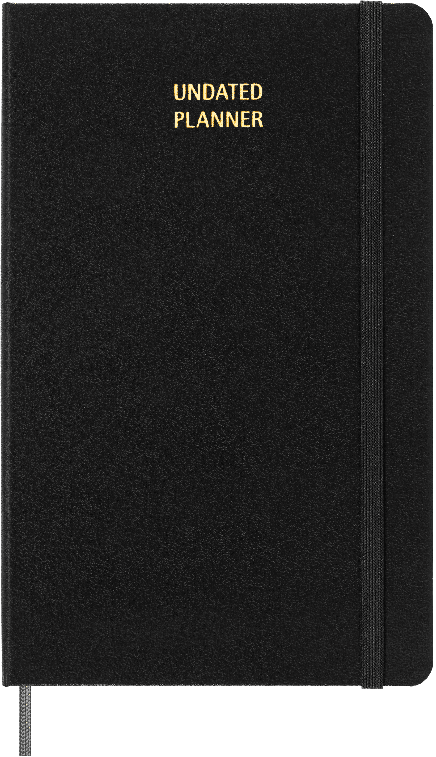 Moleskine Classic Weekly Undated Planner, Hard Cover, Large (5" x 8.25"), Black, 208 Pages