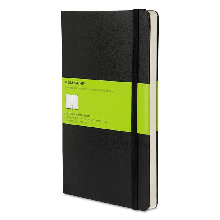 Hard Cover Notebook, Ruled, 8 1/4 x 5, Black Cover, 192 Sheets, Sold as 1 Each