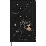 Moleskine Limited Edition Le Petit Prince 80th Anniversary Notebook, Hard Cover, Large 5" x 8.5", Ruled, Black