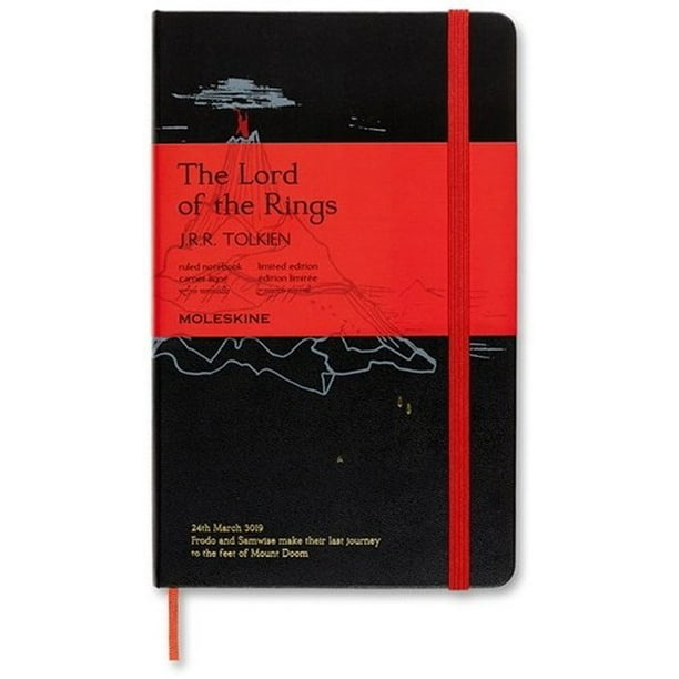 Moleskine Limited Edition Notebook Lord Of The Rings, Large, Ruled, Mt. Doom (5 x 8.25) (Books