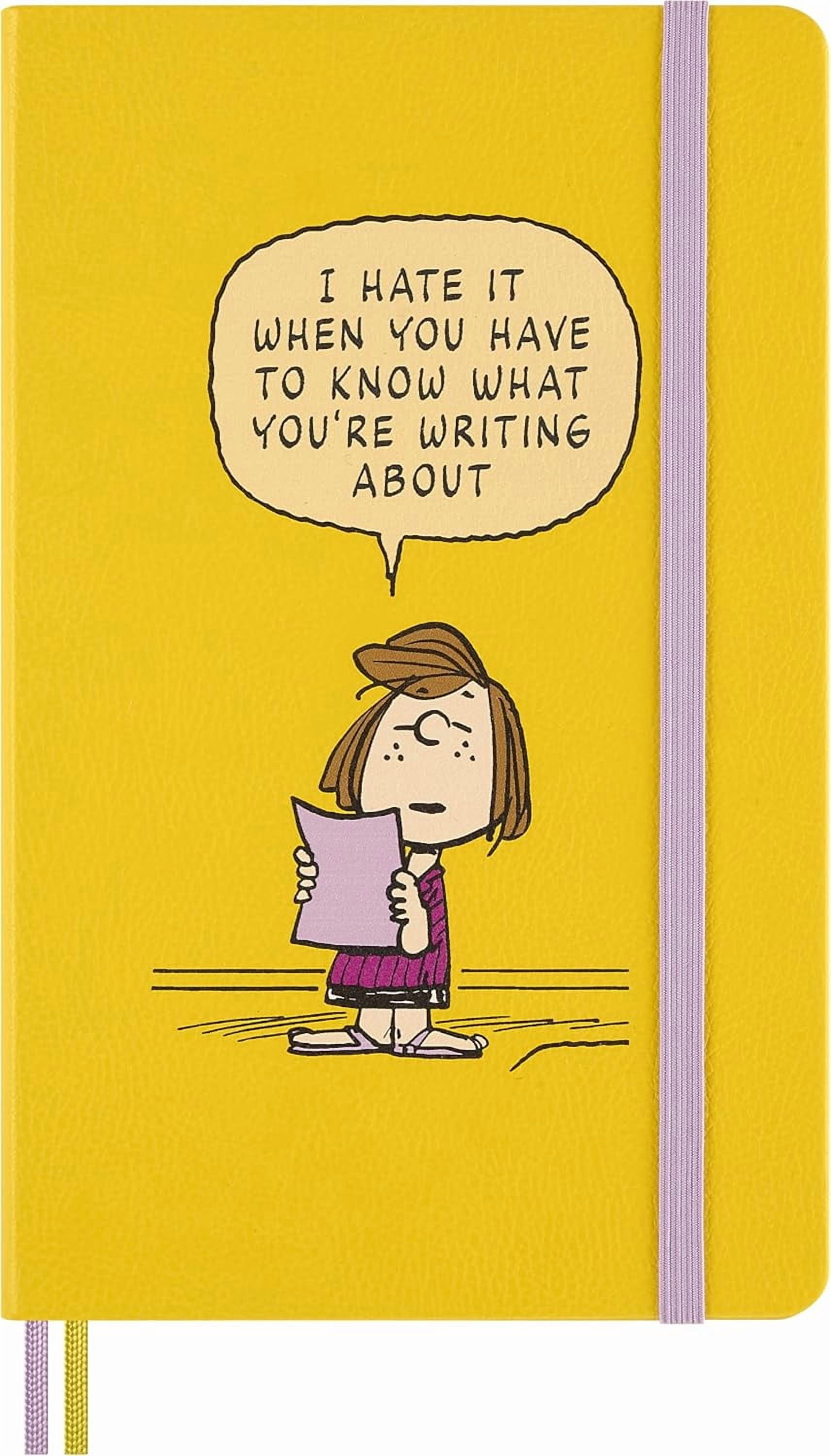 Moleskine Limited Edition Peanuts 'Patty' Notebook, Hard Cover, Large (5" x 8.25"), Ruled, Yellow, 176 pages