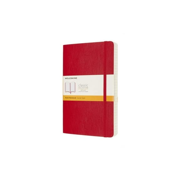 Moleskine Notebook, Expanded, Large, Ruled, Scarlet Red, Soft Cover (5 X 8.25)