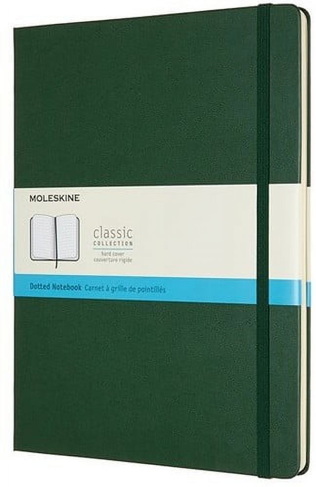 Moleskine Notebook, Extra Large, Dotted, Myrtle Green, Hard Cover (7.5