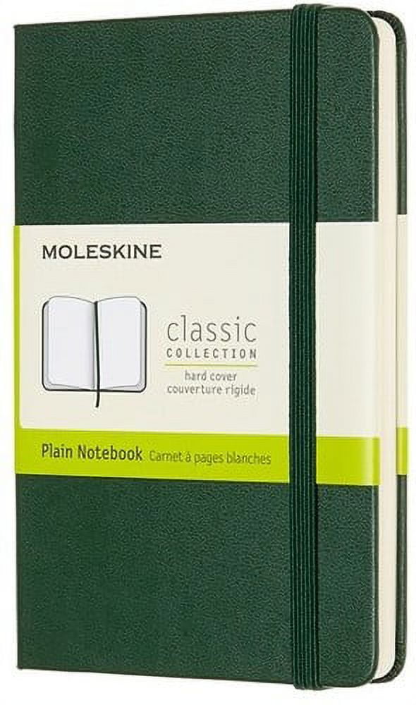 Moleskine Notebook, Pocket, Plain, Myrtle Green, Hard Cover (3.5 x 5.5) (Books)