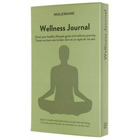Moleskine Passion Journal, Wellness, Hard Cover, Large (5" x 8.25") Willow Green, 400 Pages