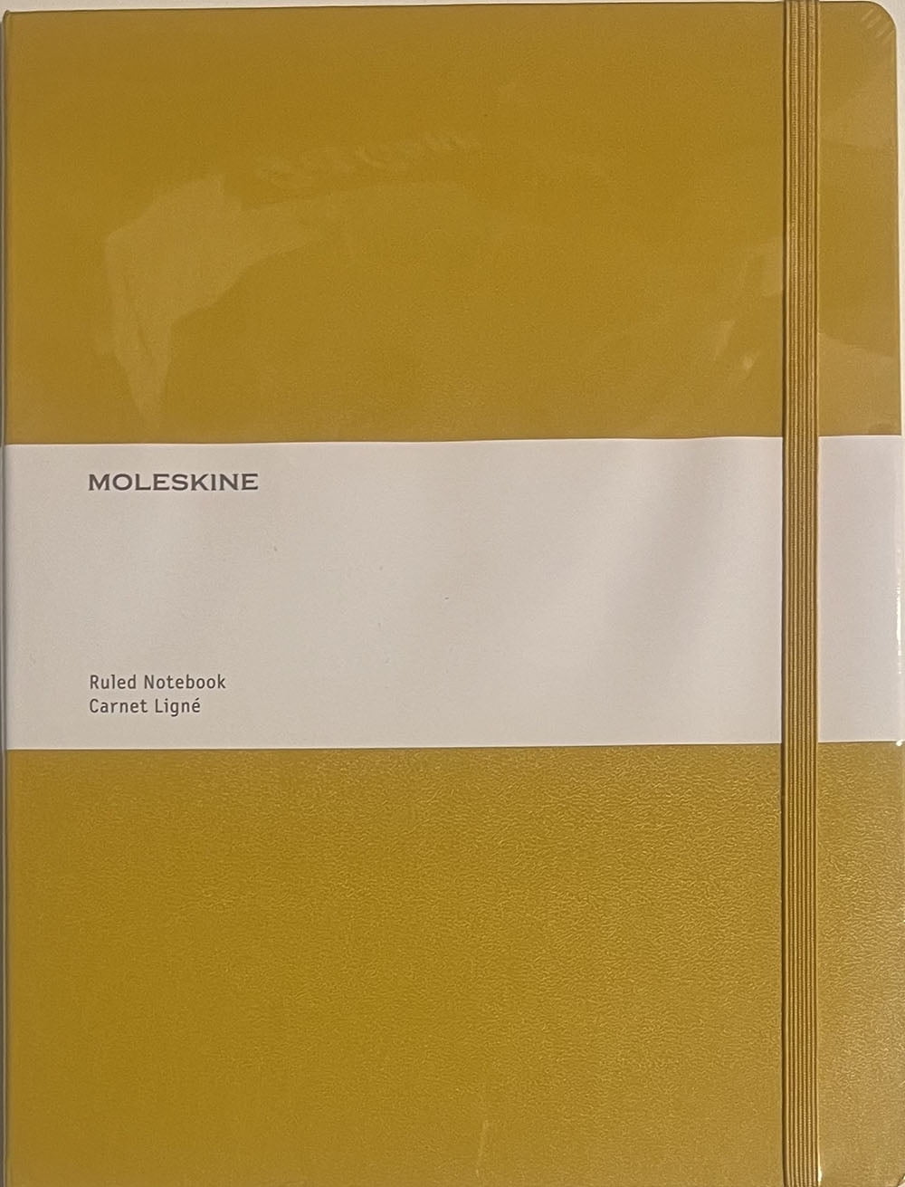 Moleskine Ruled Notebook, 10in x 8in, Sunflower Yellow, 240 Pages