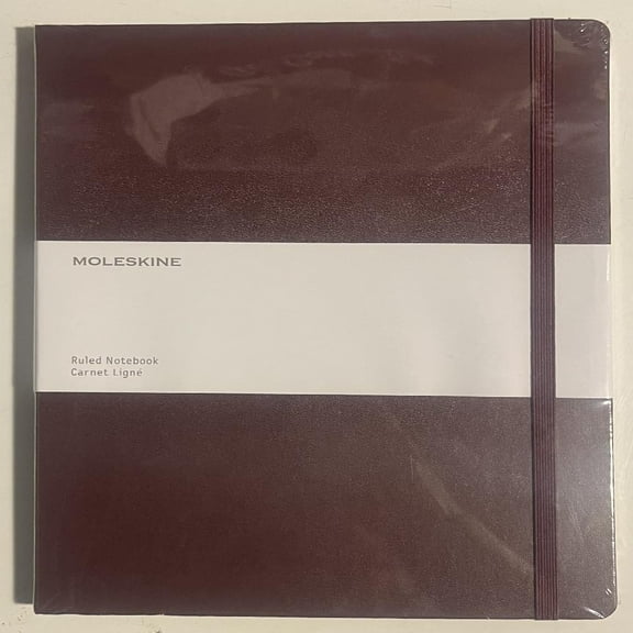 Moleskine Ruled Notebook, Burgundy