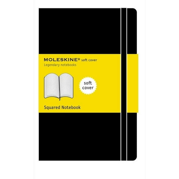 Moleskine Soft Pocket Notebook, 3.5" x 5.5", Squared