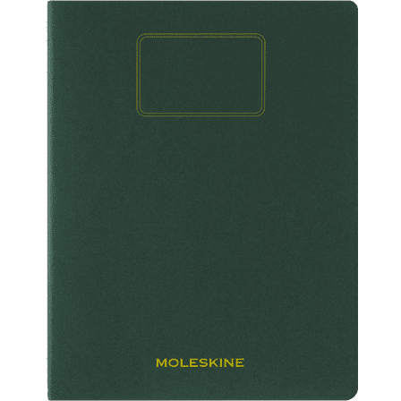 Moleskine Student Cahier Journal, Soft Cover, Plain, XXL (8.5" x 11"), Myrtle Green