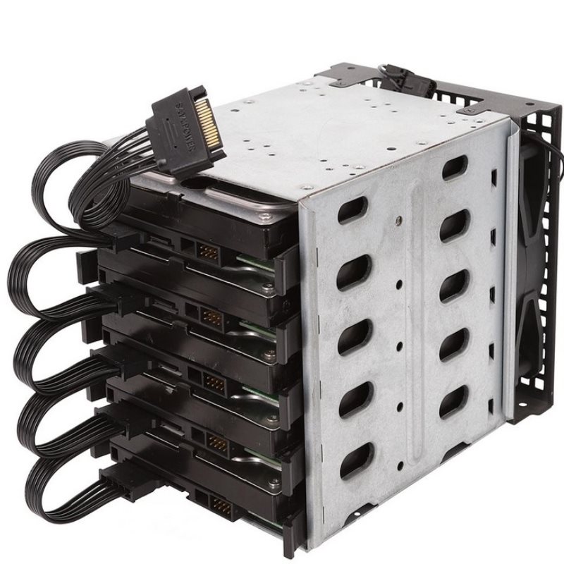 Molex 15pin SATA 1 to 5 SATA 15Pin Hard Drive Power Supply Splitter