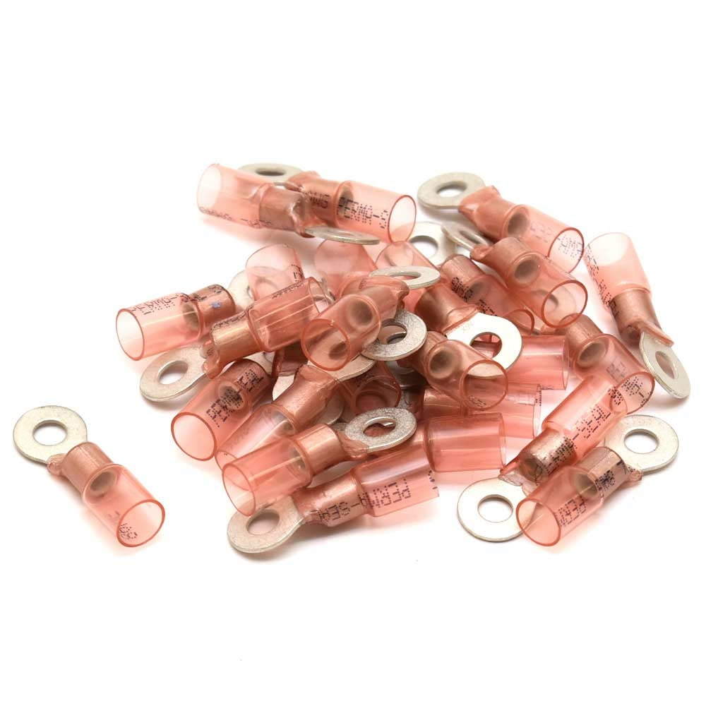 Molex Marine Boat Battery Ring Terminals 19164-0081 | 8 AWG 1/4 Inch (25PC)