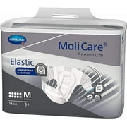MoliCare Premium Elastic 10D Briefs, Unisex, Heavy Absorbency, Medium, 14 Count