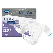 MoliCare Premium Elastic 8D Adult Incontinence Brief L Heavy Absorbency 165473, 24 Ct