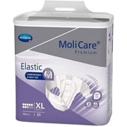 MoliCare Premium Elastic 8D Briefs, Unisex, Heavy Absorbency, X-Large, 4 Packs of 14, 56 Total Count