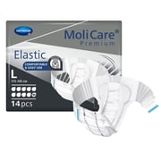 MoliCare Premium Incontinence Brief, 10D - Heavy Absorbency Adult Diaper, Unisex, Size Large, 14 Count, 4 Packs, 56 Total