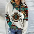Molidfa Pocket Hoodie Ladies Long Sleeve FolkCustom Printed Pullover