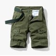 thumbnail image 1 of Molidfa Shorts for Men Green with Pockets Cargo Casual Plain Mens Shorts Size XL, 1 of 3