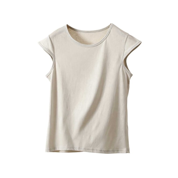 Molidfa Women's Crew Neck Short Sleeve Soft Fabric Regular Fit Solid Classic T-Shirt Summer Casual Everyday