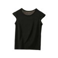 thumbnail image 1 of Molidfa Women's Crew Neck Short Sleeve Soft Fabric Regular Fit Solid Classic T-Shirt Summer Casual Everyday, 1 of 5
