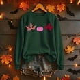 thumbnail image 1 of Molidfa Women’s Fall Pumpkin Leaf Floral Sweatshirt, 1 of 1