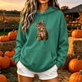 thumbnail image 1 of Molidfa Women's Realistic Cat Hoodie Cute Kitten Graphic Oversized Sweatshirt Top, 1 of 5