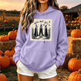 thumbnail image 1 of Molidfa Womens Retro Ghost Hoodie Pumpkin Patch Graphic Oversized Pullover Sweatshirt, 1 of 5