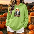 thumbnail image 1 of Molidfa Womens Retro Ghost Hoodie Pumpkin Patch Graphic Oversized Pullover Sweatshirt, 1 of 5
