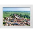 thumbnail image 1 of Molinari, Michele 24x17 White Modern Wood Framed Museum Art Print Titled - Italy-Mantova-Le Grazie village-Basilica and square-Mincio river valley in the background, 1 of 4