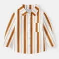 thumbnail image 1 of Molinyidia Boys Long Sleeve Striped Shirts 6M-8Y Button Clothes Dress Shirts Comfortable Spring Summer Casual Clothes Lapel Thin School formal Plaid Shirts Kids Daily, 1 of 7