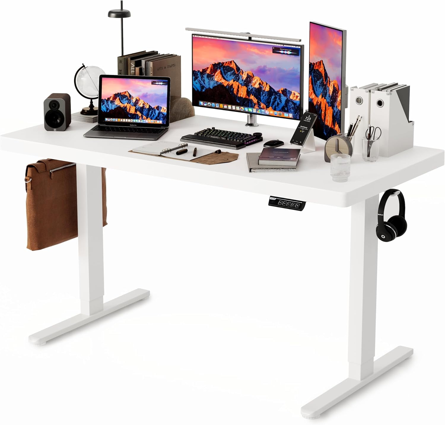 Molivia 55 Inch Electric Standing Desk, Height Adjustable Sit Stand Up ...