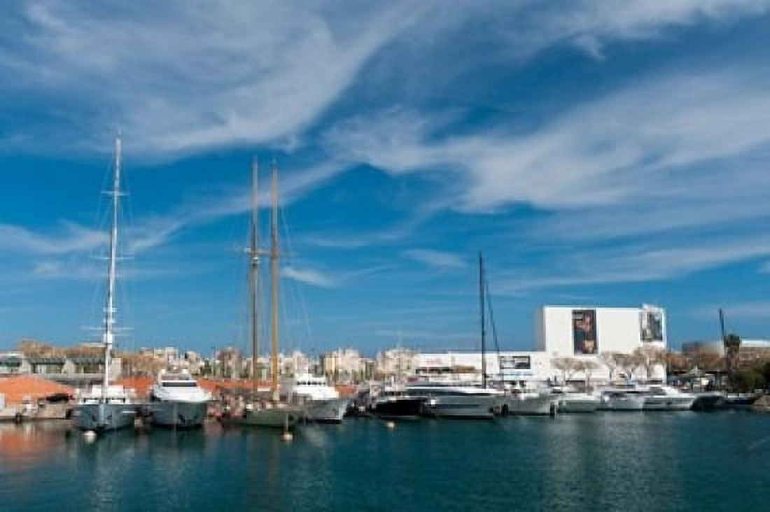 Moll dEspana Port Vell Barcelona Spain Canvas Art - Sergio Pitamitz DanitaDelimont (35 x 23)