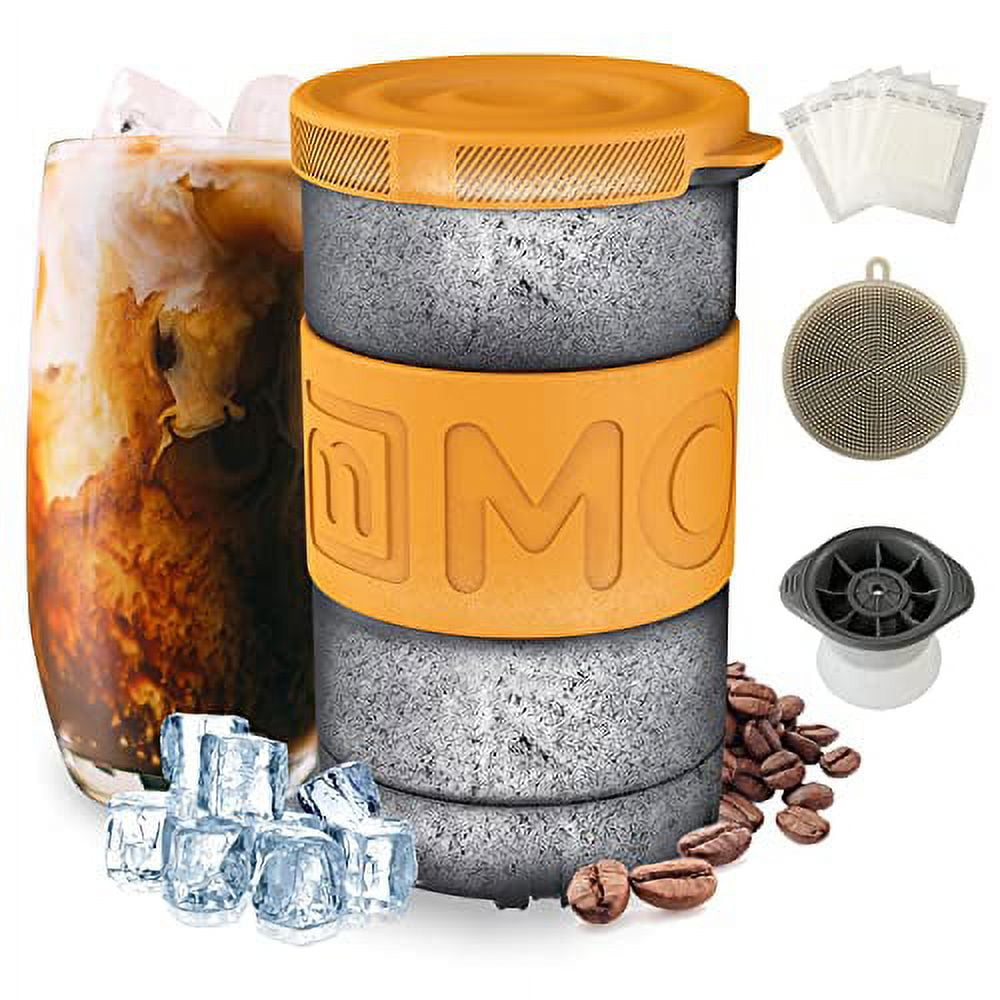 Mollbok Patented Iced Coffee Maker, AntiCrack Instant Beverage Chiller