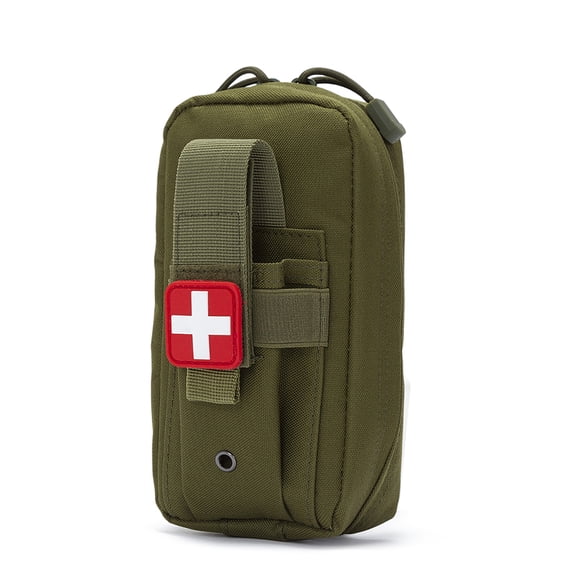 Molle Medical IFAK Pouch EMT First Aid Pouch IFAK Trauma Kit Everyday Carry Survival Bag Include Cross Patch(Bag Only)