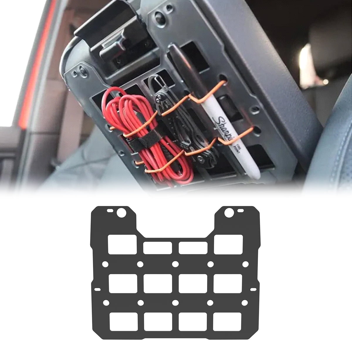 Molle Panels for Toyota Tacoma 2024 2025 2026,High-Quality Carbon Steel Armrest Box Molle Panels