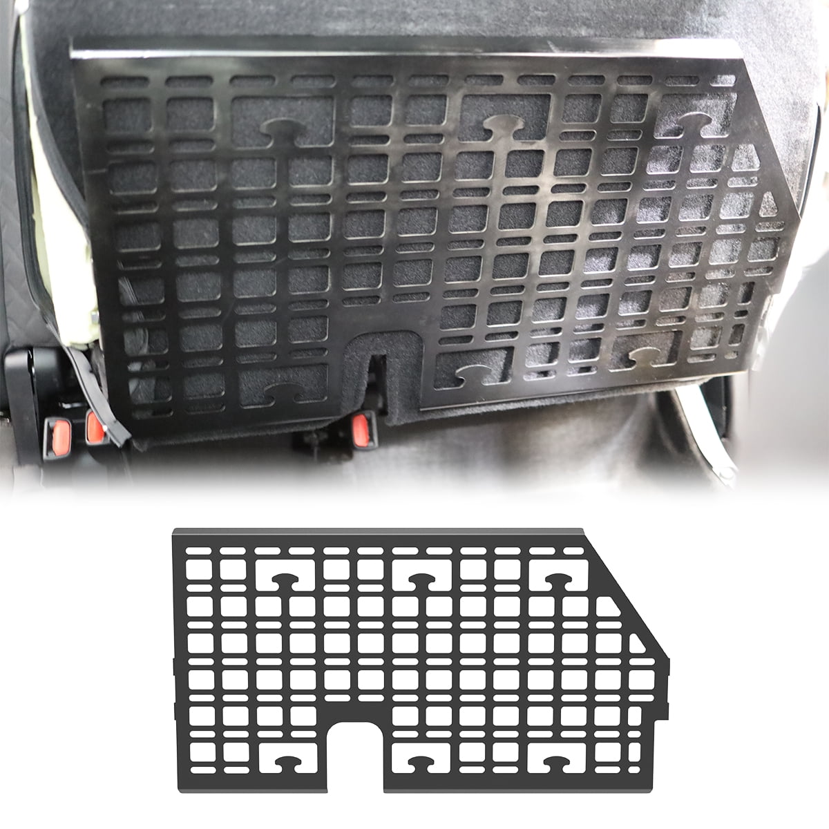 Molle Panels Fit for Toyota Tacoma 2024 2025 2026,Heavy Duty Steel Under the Rear Driver's Side Seat Molle Panels