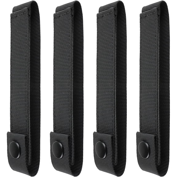 Molle Straps 4/6 inch, Molle Panel Straps Molle Attachment Straps for Tactical Bag Accessories Molle Webbing Straps with Snaps for Backpack Tactical Pouch Molle Connectors, 4 Packs