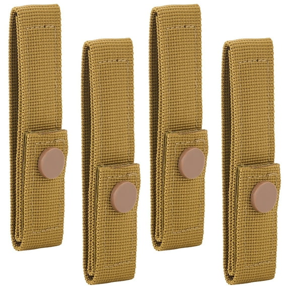 Molle Straps with Snaps 4 Pcs Nylon Straps with Snaps Military Backpack Molle Accessories Snap Straps Outdoor Spor DIY Dark Olive Green