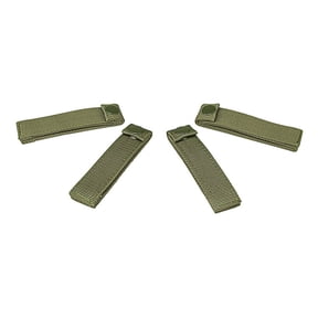 VISM by NcSTAR MOLLE LONG 6" THUMB SNAP STRAPS/ 4 PACK/ BLACK