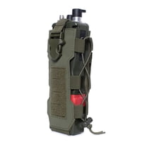 Molle Water Bottle Bag Travel Camping Hiking Kettle Holder Carrier Pouch Multifunctional Water Bottle Hanging Bag (Army Green)