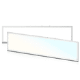 thumbnail image 1 of Mollie 2Pack 1x4 LED Flat Panel Light, 3 Color LED Panel Light Dimmable Drop Ceiling Troffer Fixture, 4000LM, 110LM/W, 1 of 11