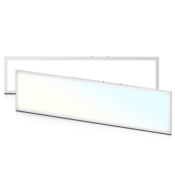 Mollie 2Pack 1x4 LED Flat Panel Light, 3 Color LED Panel Light Dimmable Drop Ceiling Troffer Fixture, 4000LM, 110LM/W